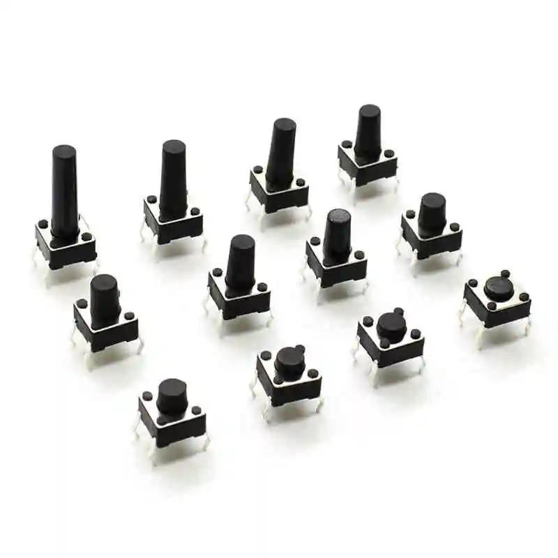 6*6 Series Toy Switches Upright Light Touch Switch Micro Push Button Switch 6*6*4.3/5/6/7/8/9/10