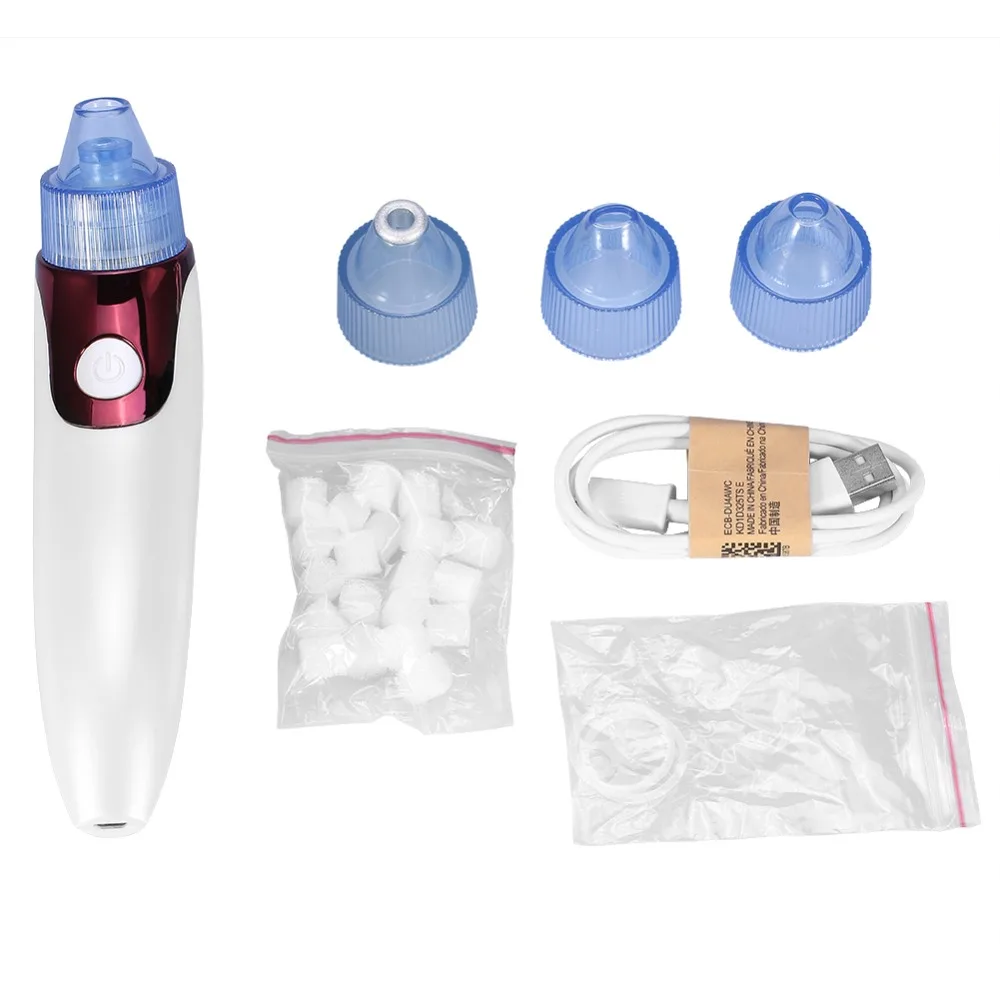 

Electric Vacuum Blackhead Removal Pore Cleaner Face Spot Suction Deep Cleansing Skin Care Tool Black Head Remover Beauty Device
