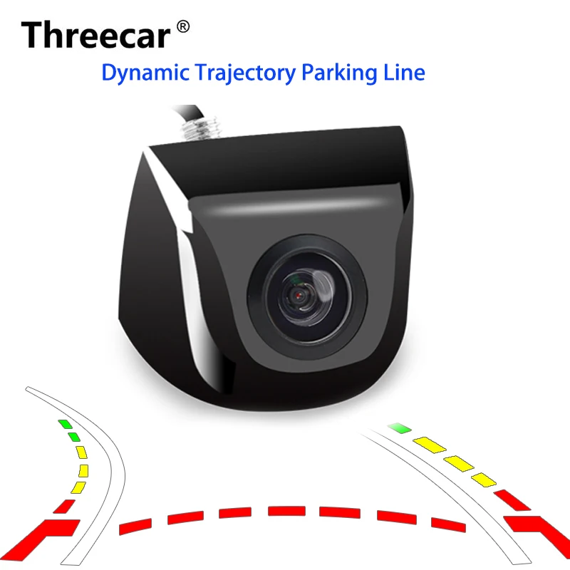 HD реальный 170 градусов угол Рыбий глаз объектив динамическая траектория парковочная линия Автомобильная камера заднего вида резервная камера для парковки монитор