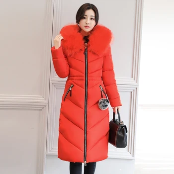 

KUYOMENS Winter Women's Coat Plus Size Hooded Fashion Warm Women Jacket Female Parkas Plus Size L-6XL suit 105kg women