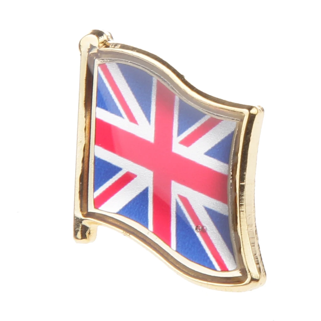 New Union Jack Metal Lapel Pin Badge Great Britain / United Kingdom Flag Badge Armband World Flag Badges Clothes Decoration Gift
