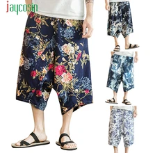 Летняя одежда для мужчин s Модные летние мужские повседневные шаровары Штаны для пробежек брюки для фитнеса льняные свободные штаны для мальчика 40