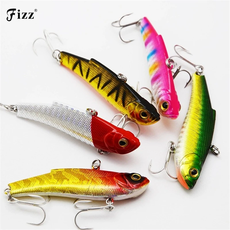 

1 Piece 7cm 16.5g Fishing Lure VIB Mustad Hooks Hard Bait Carp Fishing Bait Laser Artificial Lures Fishing Tackle Free Shipping