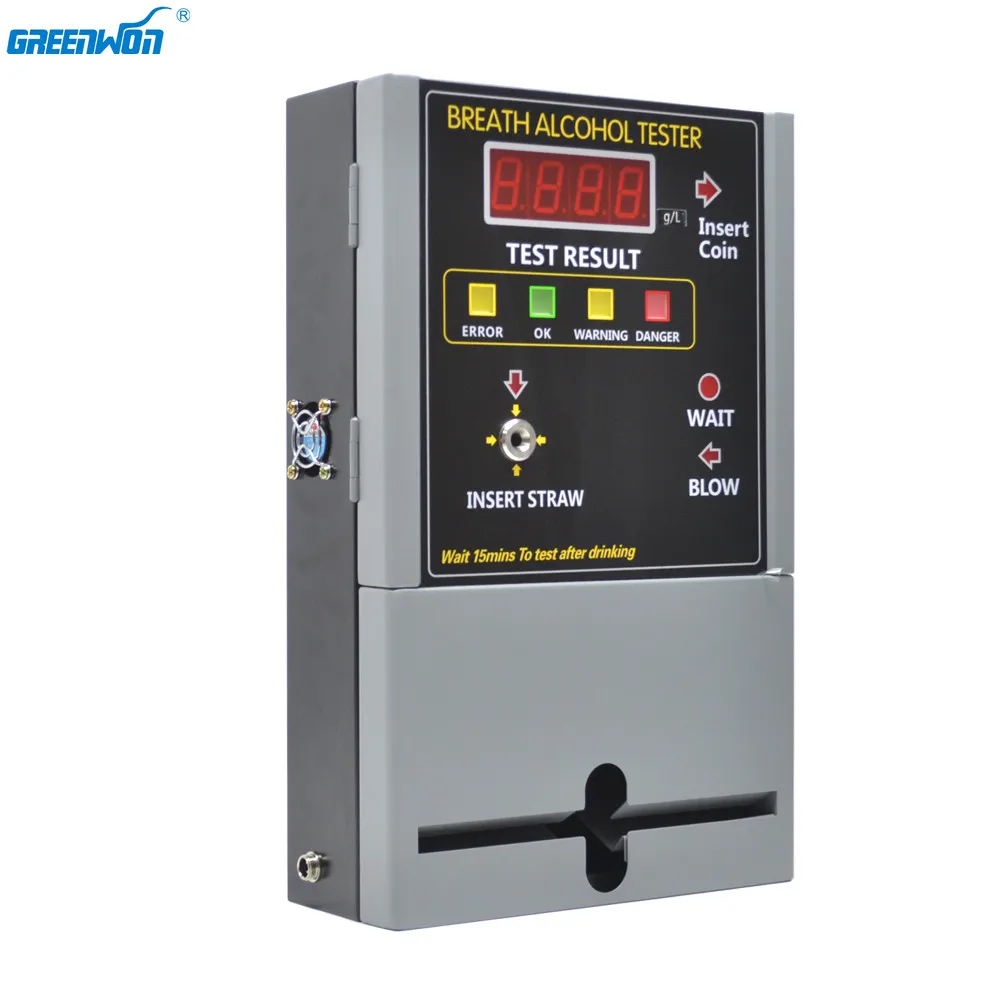 professional share alcohol tester coin operated alcohol tester