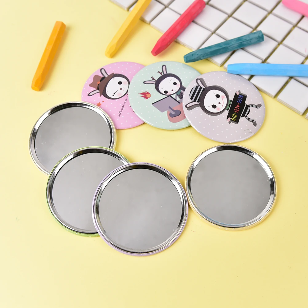 1 шт. карманное мини зеркало для макияжа диаметр 7 см|Зеркала макияжа| |