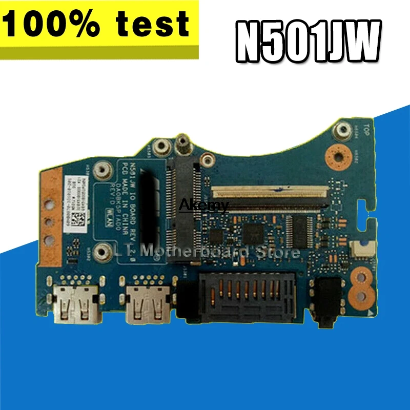 

original for UX501J UX501JW N501J N501JW usb wlan audio board N501JW IO BOARD DA0BK5PIAF0 DAOBK5PIAF0 free shipping