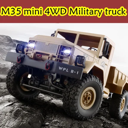 Gwolves 1/16 M35 мини Военное Дело грузовик 2.4 г 4CH 4WD внедорожных Рок Гусеничный RTR