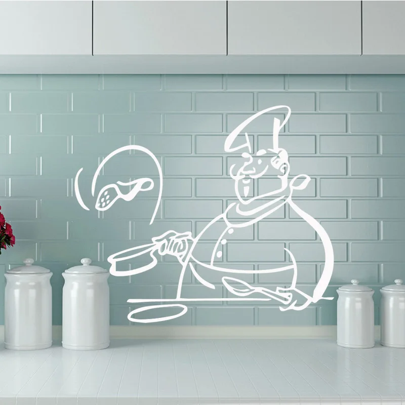 Kitchen Cooking Chef Removable Wall Sticker for Kids Livingroom Windows Glass Decor Home Cabinet Tile Carved Stickers MeleStore Kitchen Cooking Chef Removable Wall Sticker for Kids Livingroom Windows Glass Decor Home Cabinet Tile Carved Stickers MeleStore