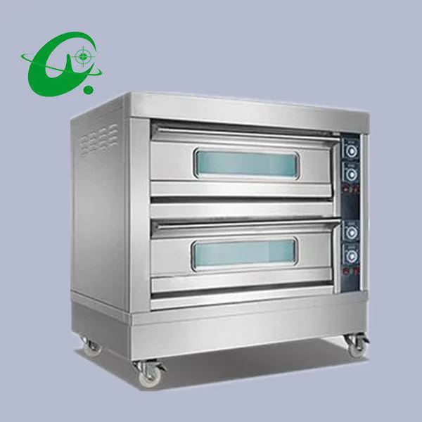 Best Offers Two layer four plats Electric Commercial  pizza oven 6-12inch stainless steel double pizza oven