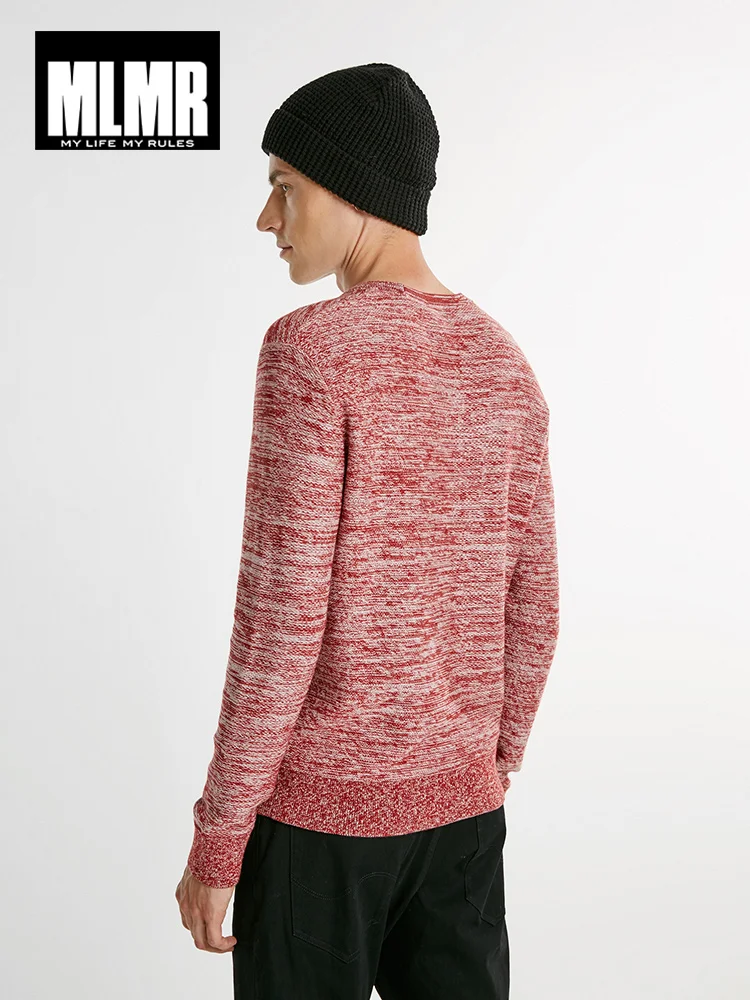 MLMR Весна Осень мужской свитер смесь шерсти с длинными рукавами пуловер трикотажные топы | 218324507