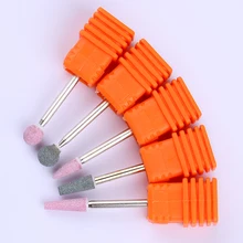 1 шт. электрические фрезы для ногтей фреза для маникюра оранжевый шлифовальный буфер DIY дизайн профессиональные инструменты для дизайна ногтей