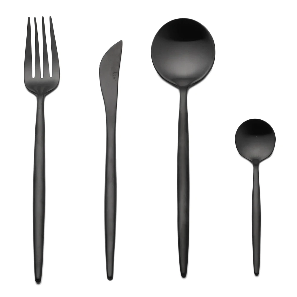 Popular Black Silverwarebuy Cheap Black Silverware Lots From - Pcslot Stainless Steel Tableware Set Matte Black Silverware Setforks Scoops popular black silverwarebuy cheap black silverware lots from - pcslot stainless steel tableware set matte black silverware setforks scoops
