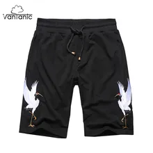 Vantanic шорты Для мужчин одежда новые летние Для мужчин S шорты шнурок талии вышивки высокое качество штаны Для мужчин шорты FX508