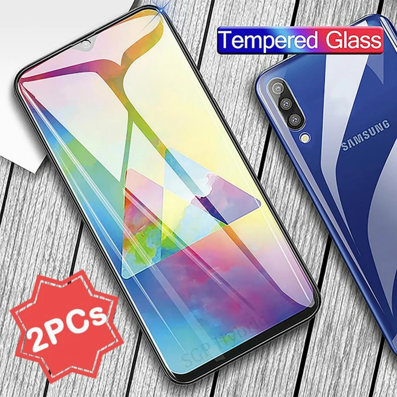 Закаленное стекло для Samsung Galaxy A50 2 шт. защита экрана закаленное изогнутая пленка