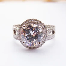 Женское Обручальное кольцо из чистого серебра 925 пробы