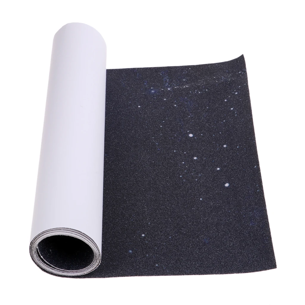 Skateboarding Sandpaper Longboard Skateboard Grip Tape Sheet Sand Paper Deck Protector for Men Women Boys Girls Outdoor 120x25cm