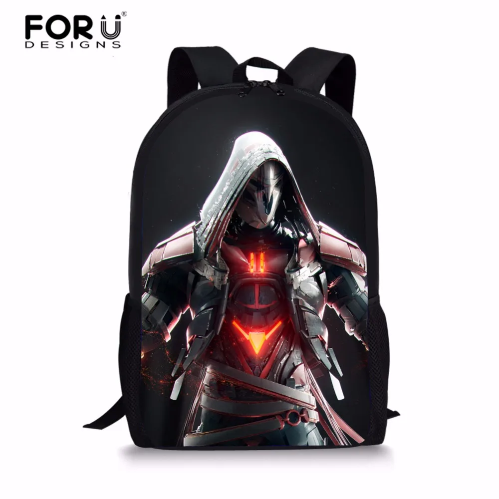 

FORUDESIGNS Cartoon OVERWATCH School Backpack For Boys Kid Backpack Shoulder Bag Children School Bag Rucksack Bagpack Mochila