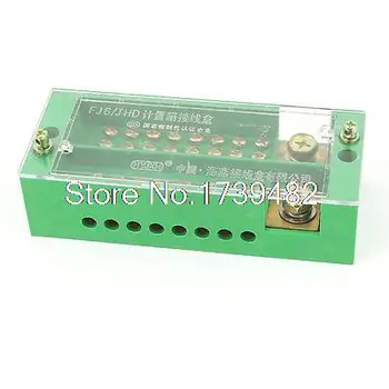 

660V 30A 1Phase Power Ground Neutral Distribution Terminal Block for 8 Meters