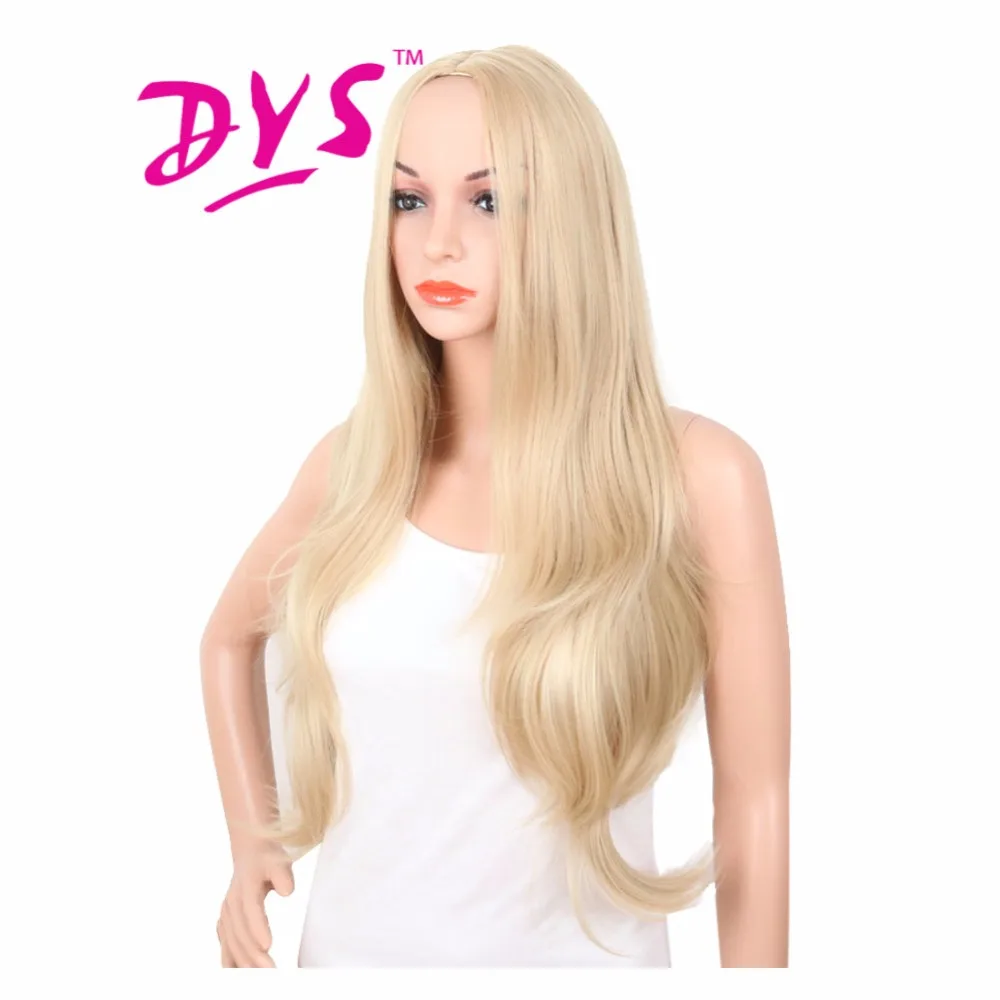 Deyngs длинные объемные волнистые женские парики натуральные из искусственных светлых цветов прическа термостойкая ни один кружевной волос продукт