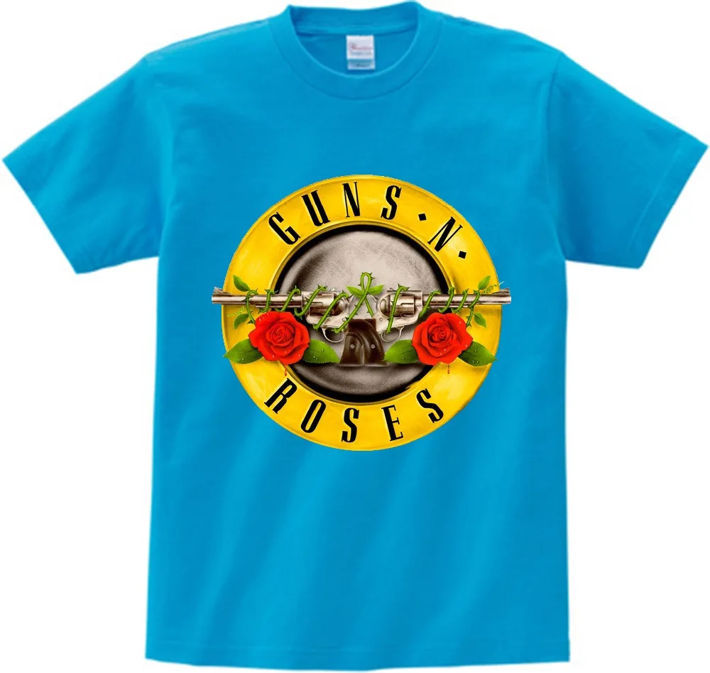 Algodão em Torno do Pescoço Tshirt do Bebê das Crianças Costume para Menino e Menina Guns n Roses Camiseta Criança T shirt 2018 Puro Infant Toddler nn 9 Cheap Camisetas