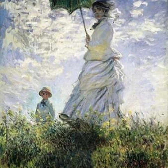 Femme a l’ombrelle Poster Print by Claude Monet (22 x 28)