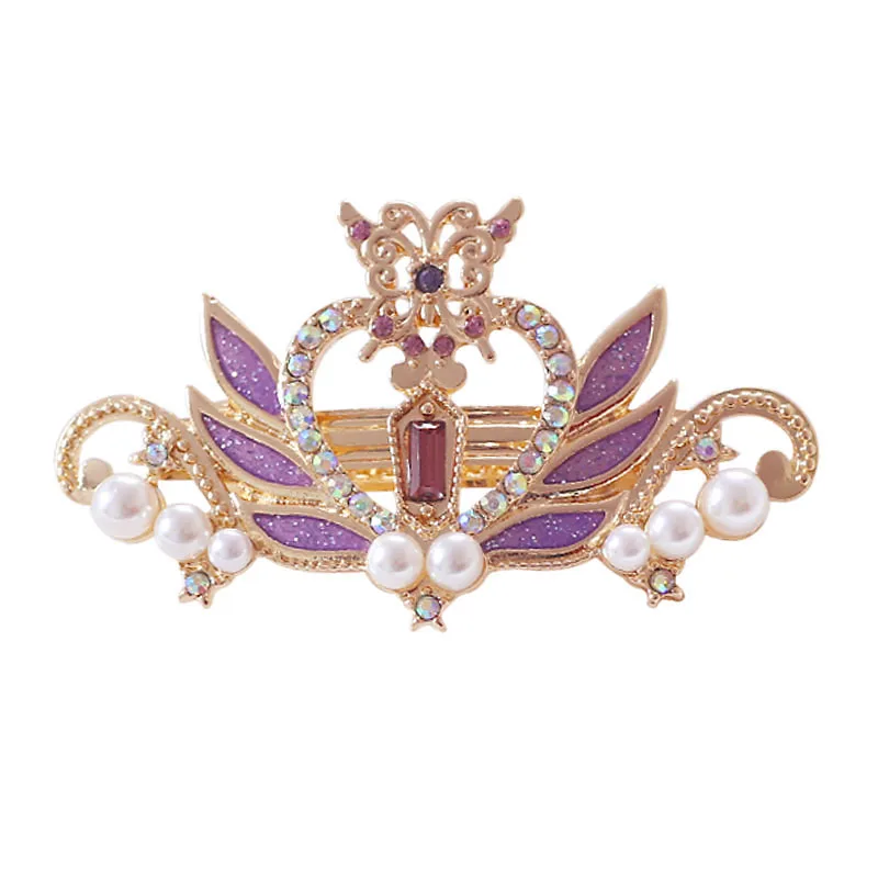 6 шт./лот, модные ювелирные аксессуары, металлическая эмаль, Сейлор Мун, сердце, крыло, корона, жемчуг, заколка для волос