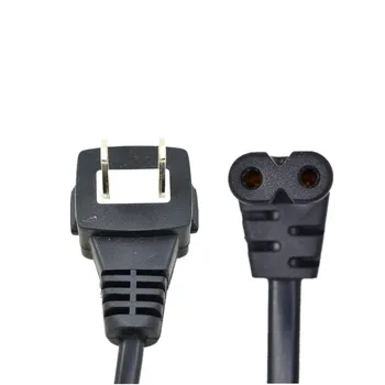

50CM Japan JP 2pin Plug to IEC320 C7 Elbow female Short power Cord Digital Portable Conversion Power Cable 0.5m