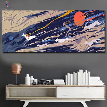 

diy Coloring By Numbers Abstract picture paintings Paints drawings By Numbers with kits on canvas for modern wall decoration