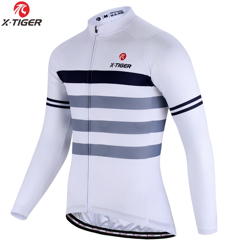 Зимняя флисовая Джерси для велоспорта X-Tiger, одежда для велоспорта с длинным рукавом для горного велосипеда, одежда для велоспорта Invierno Maillot Ropa Ciclismo - Цвет: Winter Bike Jerseys