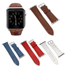 Ремешок из натуральной кожи для часов 38 мм 42 мм iWatch Apple Watch/Sport/Edittion ремешок на запястье ремень браслет с