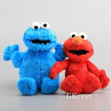 Alta qualidade sésamo rua elmo cookie monstro com olhos de plástico macio brinquedo de pelúcia dos desenhos animados pelúcia macio bonecas 9