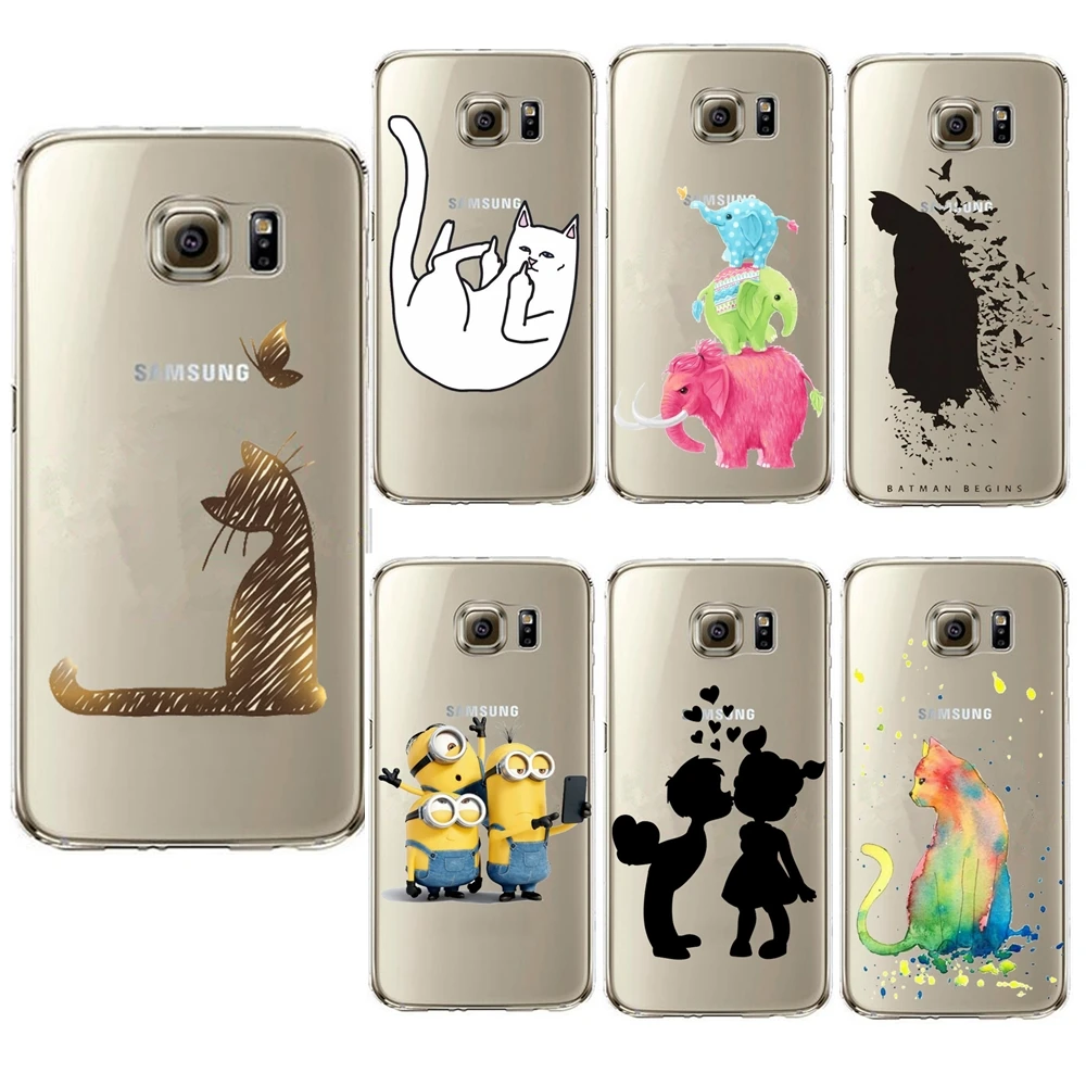 Чехол для Samsung Galaxy S3 S4 S5 Mini S6 S7 S8 Edge Plus Note 3 4 5 A3 A5 A7 J1 J5 J7 супер милый жесткий чехол с