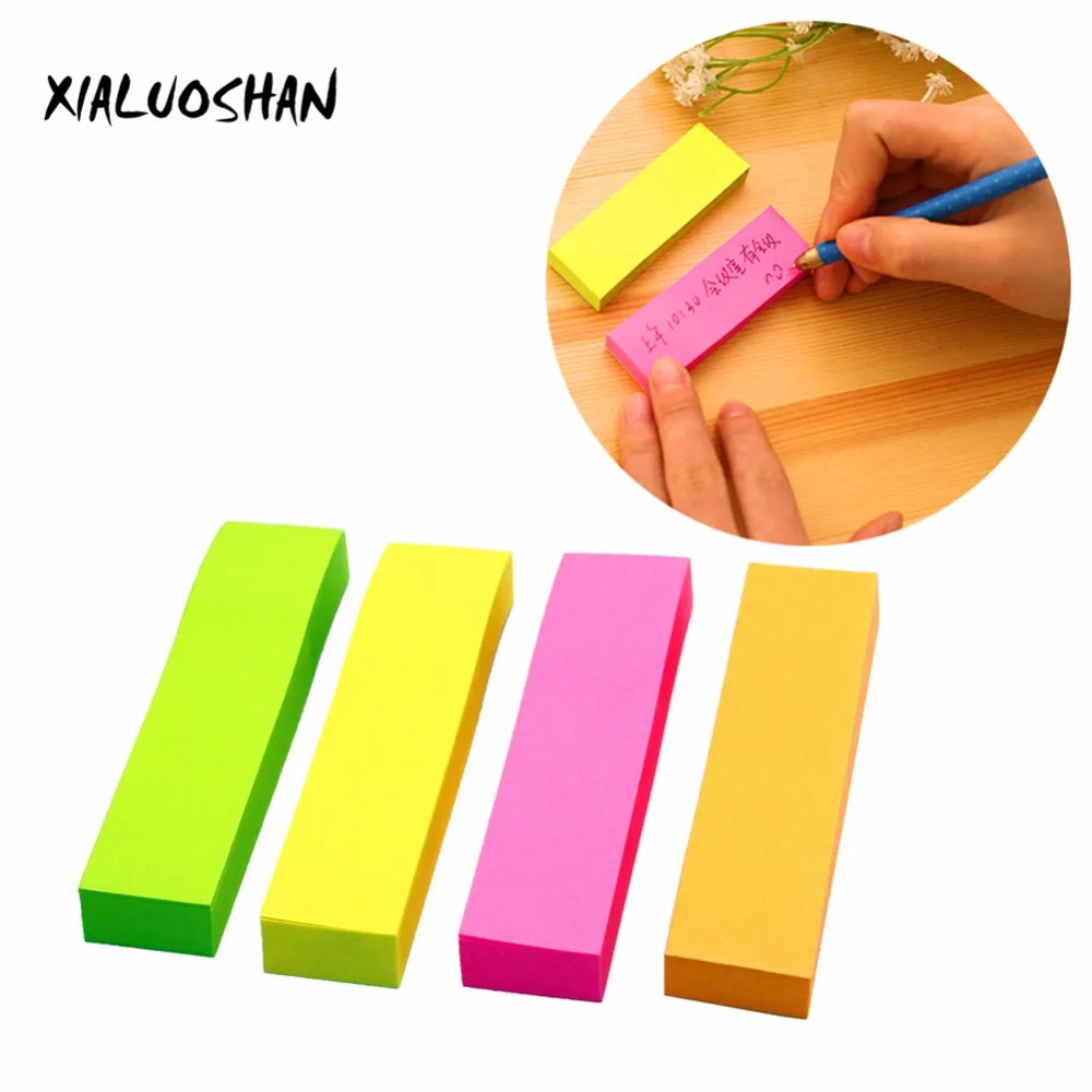 

1 Pcs Decoration Self-adhesive Cute Papelaria Post It Kraft Cover Convenient Paste Combination 4 Color Stickers