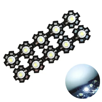

50pcs/lot High Power 3W Cool White 6500K LED Diodes Light With 20mm Star Base