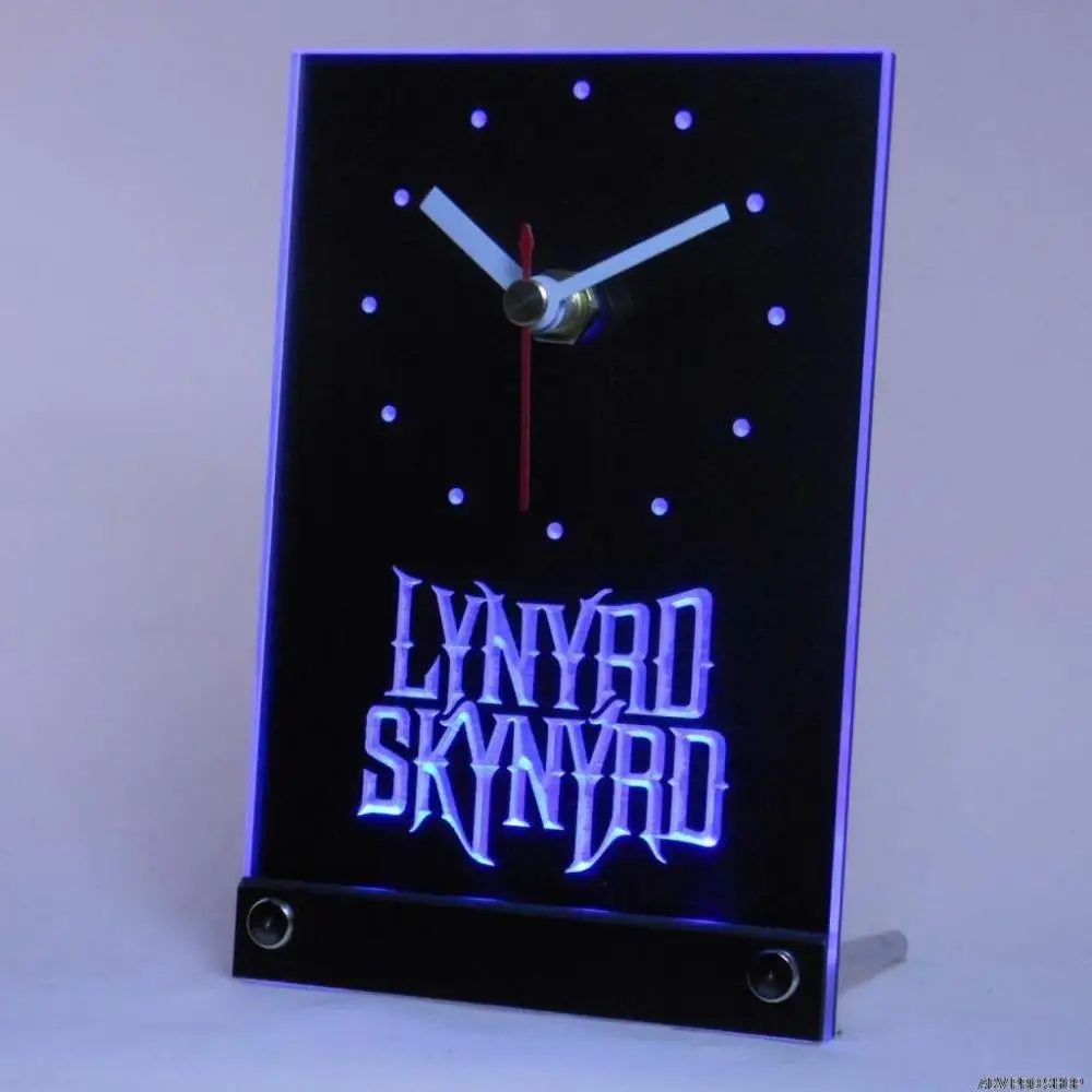 

tnc0160 Lynyrd Skynyrd Bar Table Desk 3D LED Clock