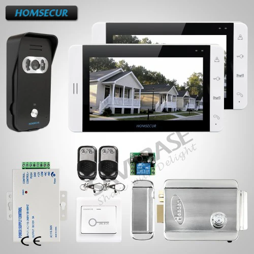 

HOMSECUR Russian Delivery 7" Wired Hands-free Video&Audio Home Intercom+Outdoor Monitoring