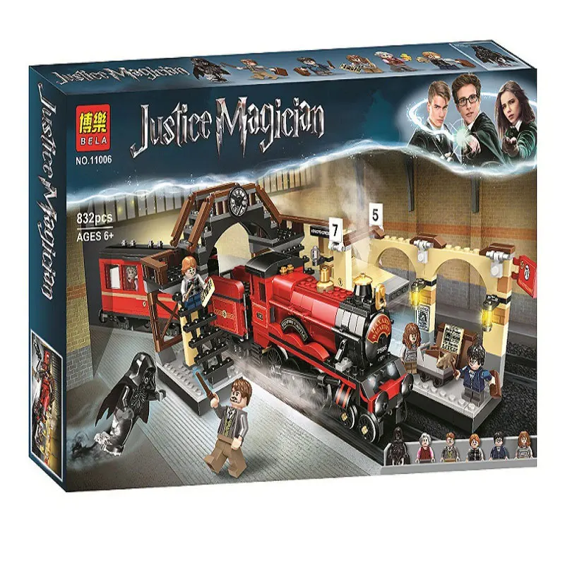 

Bela Harri Potter Hogwarts Express Building Kit Compatible Legoingly 75955 Bricks Toys For Children(832 Pieces)