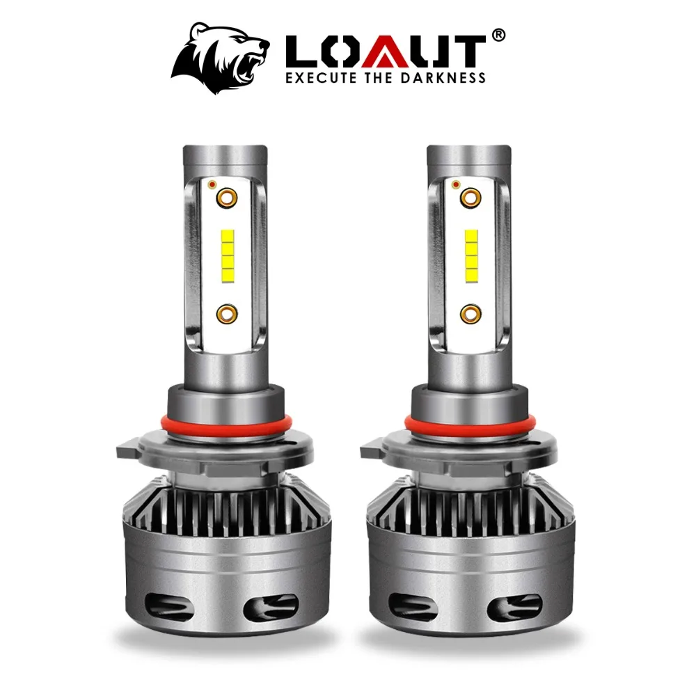 

LOAUT HB3 HB4 9012 HIR2 LED Headlight Bulbs 9005 9006 Auto Car Fog Lights 12V 24v Built-in External Driver Ballast ALL-in-one