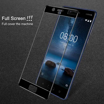 

For Nokia 8 tempered glass front film Imak Pro+ version Full coverage Screen Protector full protection fullscreen no white edge