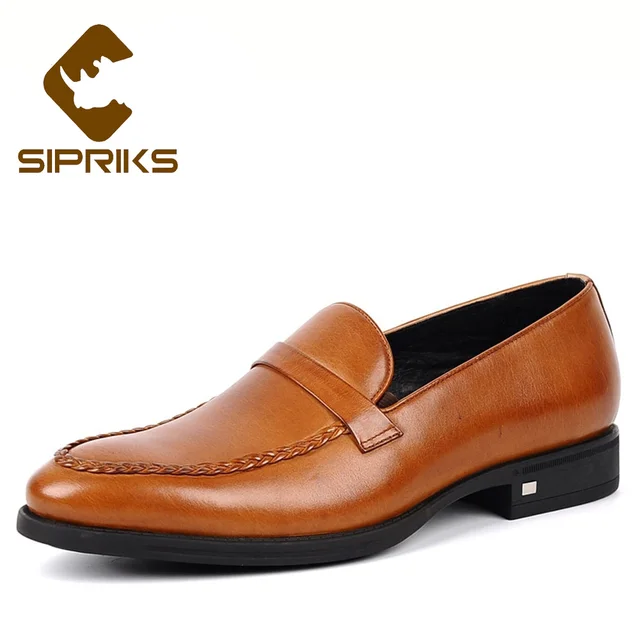 pure leather formal shoes without laces