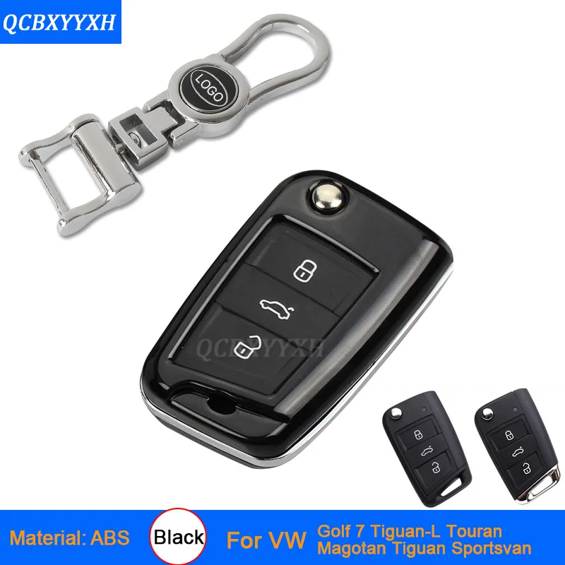 Car Key Cover Car-Styling Zinc Alloy+Plastic Case For VW Sportsvan Tiguan Touran Magotan Golf 7 Polo Passat Bora Car Key Case