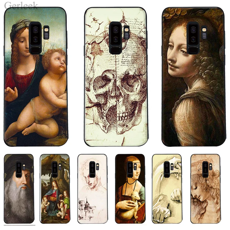 Чехол для телефона Италия Leonardo Da Vinci художественная картина Samsung Galaxy A3 S6 S7 Edge S8 S9 Plus