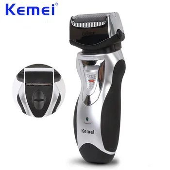 KEMEI 2016 Rechargeable Electric Shaver Hair Clipper Beard Trimmer Double Edge Razor Men's Groomer barbeador EU Plug KM-8007 kemei km 1407 multifunctional electric hair trimmer rechargeable nose hair clipper professional razor beard shaver