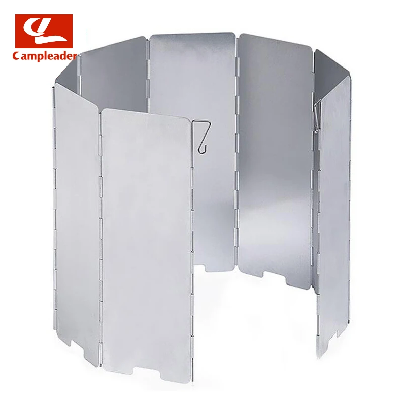 

2016 New Brand Campleader Portable Camping Stove Wind Screen Foldable Aluminum alloy 8-10 Plates 300G Wind Baffle LT0223