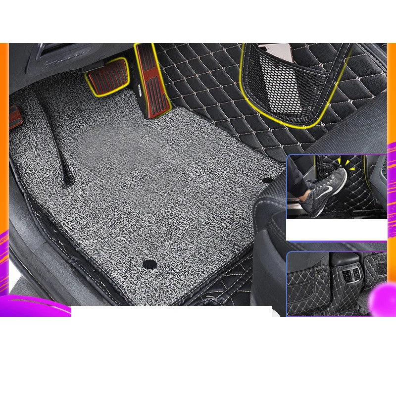

Lsrtw2017 Fiber Leather PU Car Foot Mat for Hyundai Tucson 2015 2016 2017 2018 2019 2020