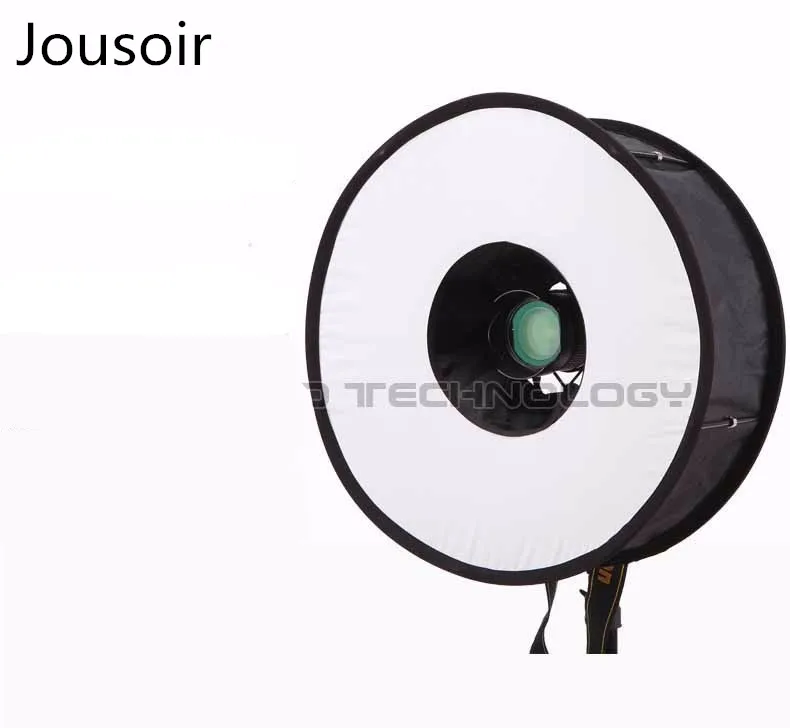 

46cm Ring Softbox For SpeedLite Flash Light Foldable Diffuser Shoot Soft Box Speedlight Camera Ring Softbox Studio CD15