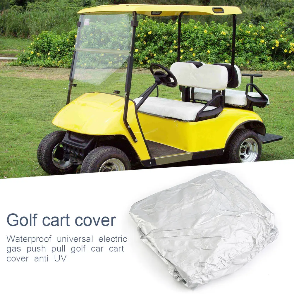 Водонепроницаемый Универсальный 4 Пассажира электрическая Push Pull автомобиль гольф тележки Обложка Anti UV тележки для хранения Autostyling