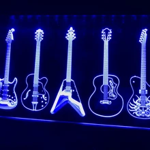C099 гитары Книги об оружии группа номер светодиодный неоновый светильник знак