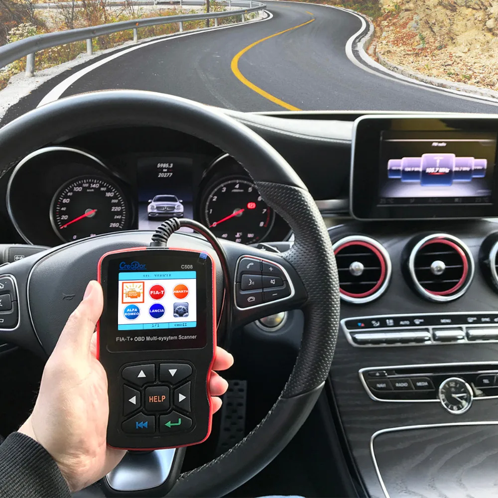 Автомобильный диагностический сканер Creator C508 OBDII/EOBD для FIAT/Alfa/Abrath/Lancia подушка