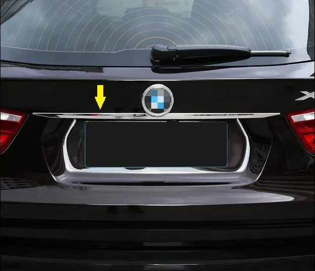 

S.Steel Rear Trunk Tailgate Lid molding trim STRIP Chrome For BMW X3 F25 2011+